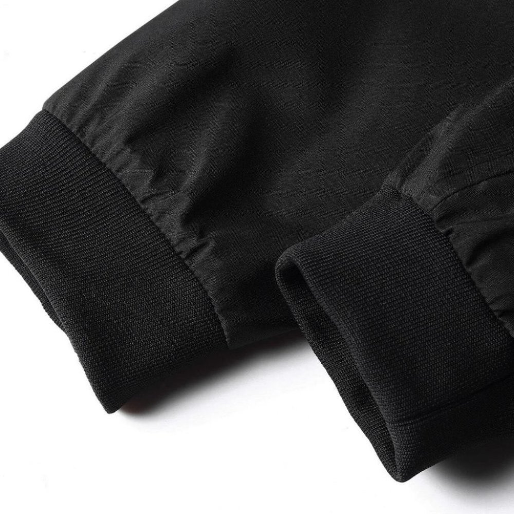 Black Mens Bomber Jacket - Picture 3 of 6